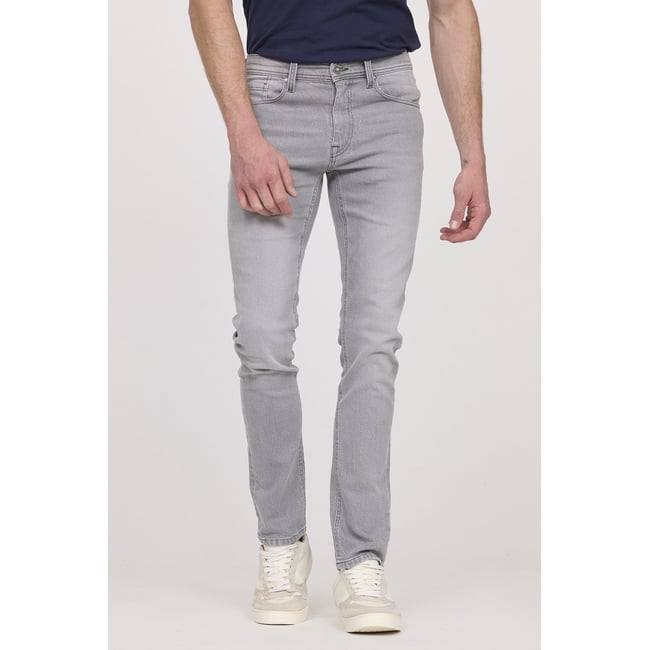 Jean coton straight LC122 gris <span itemprop=