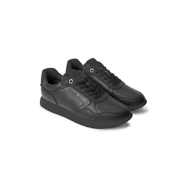 Baskets en cuir RETRO RUNNER noir <span itemprop=