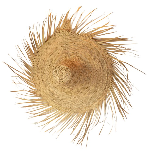 Chapeau de paille naturelle XXL -  LOJI Couleur naturel <span itemprop=
