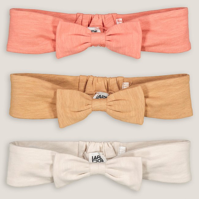 Confezione da 3 fasce tinta unita beige/rosa LA REDOUTE COLLECTIONS