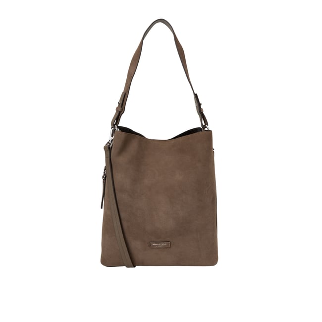 Sac Hobo modèle Brinja, taille moyenne en cuir velours souple - MARC O'POLO