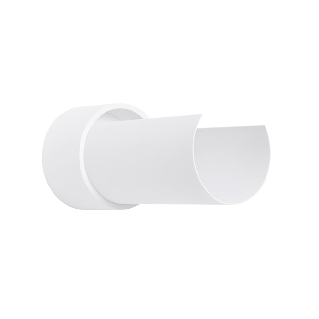 Applique Acier Blanc E27 1 Flash Couleur blanc <span itemprop=