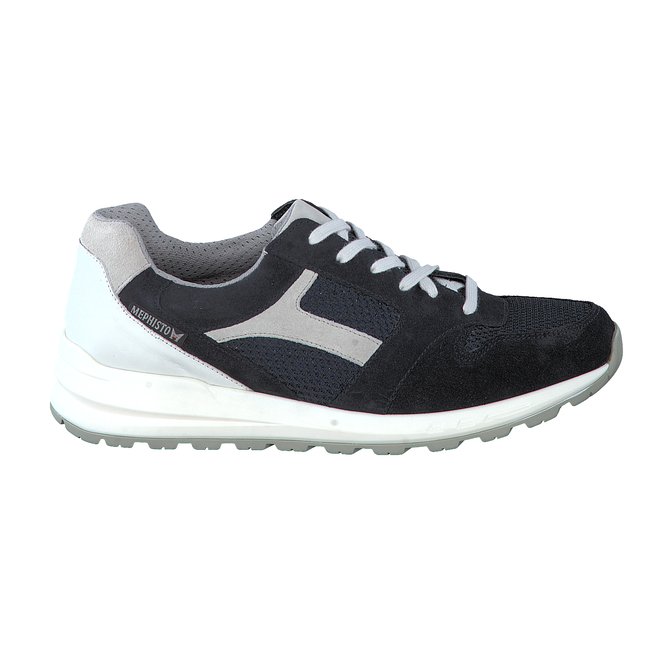 Baskets en cuir TRAILAIR bleu <span itemprop=