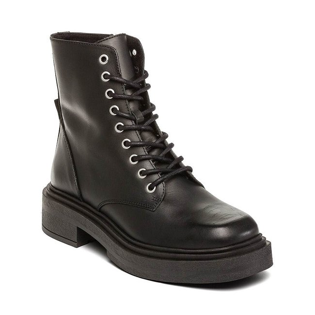 Chiney leather ankle boots black Steve Madden | La Redoute