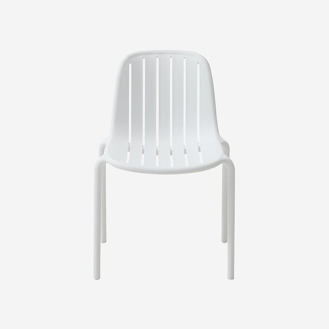 Chaise de jardin en polypropylène ARZON blanc <span itemprop=
