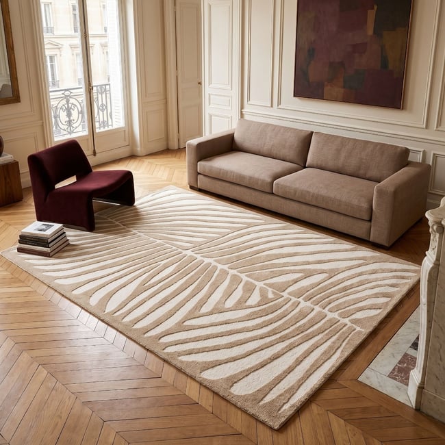 Tapis à relief doux moderne  DESIGN LEAVES - THE DECO FACTORY