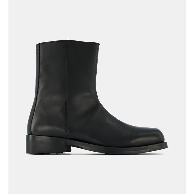 Bottines orace cuir noir <span itemprop=