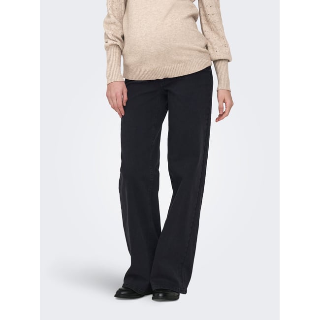 Jean À Jambe Large washed black <span itemprop=