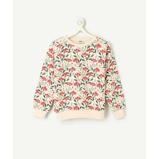 Sweatshirt with All Over Print, floral print, TAPE A L'OEIL