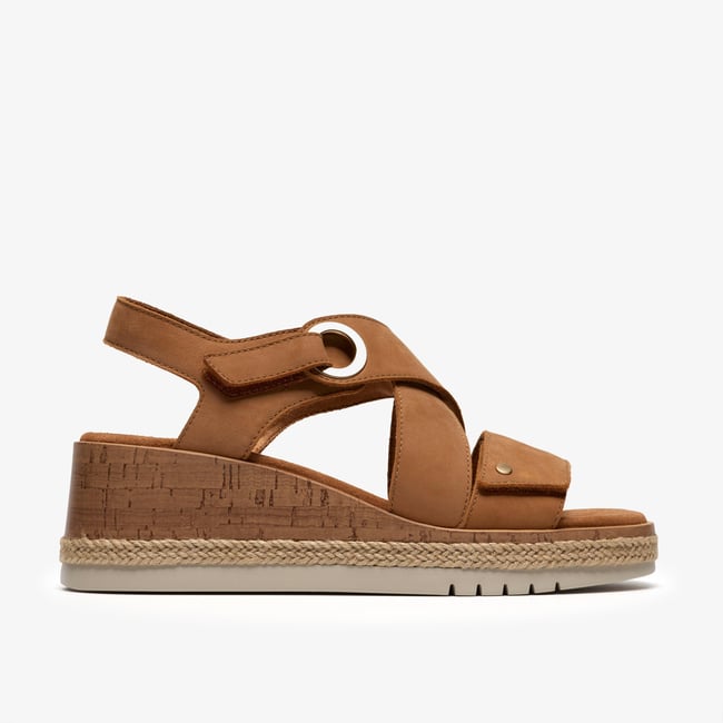 Sandales spartiates Nubuck KIDIKI SUN beige fonce <span itemprop=