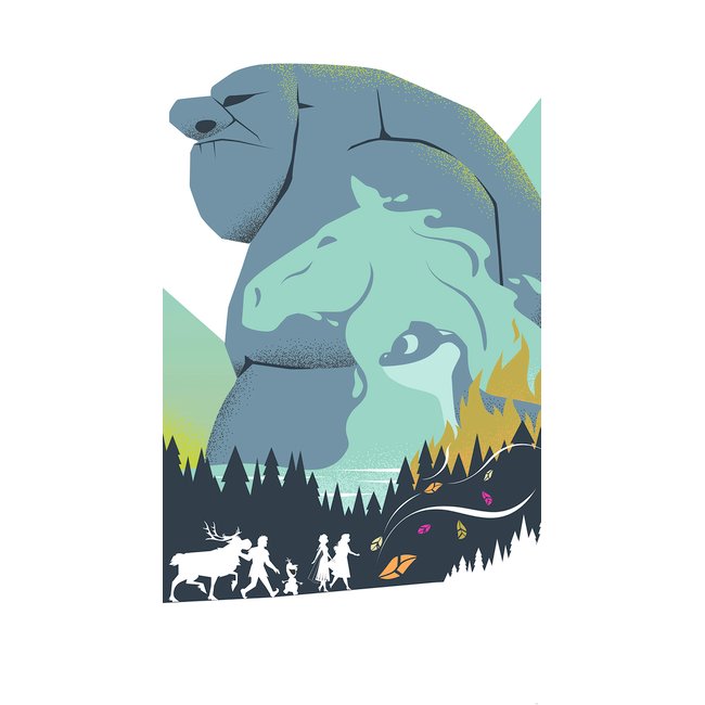 Papier peint Komar - Frozen Adventure - 150 x 280 cm Couleur bleu <span itemprop=