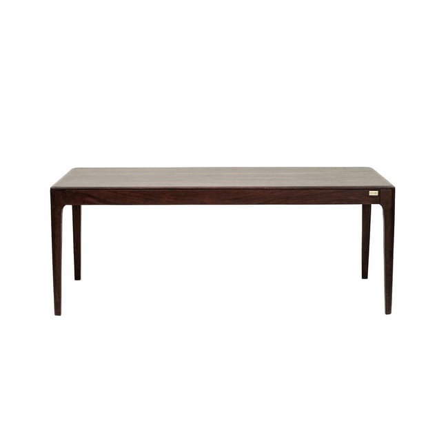 Table Brooklyn walnut 100x200cm marron <span itemprop=
