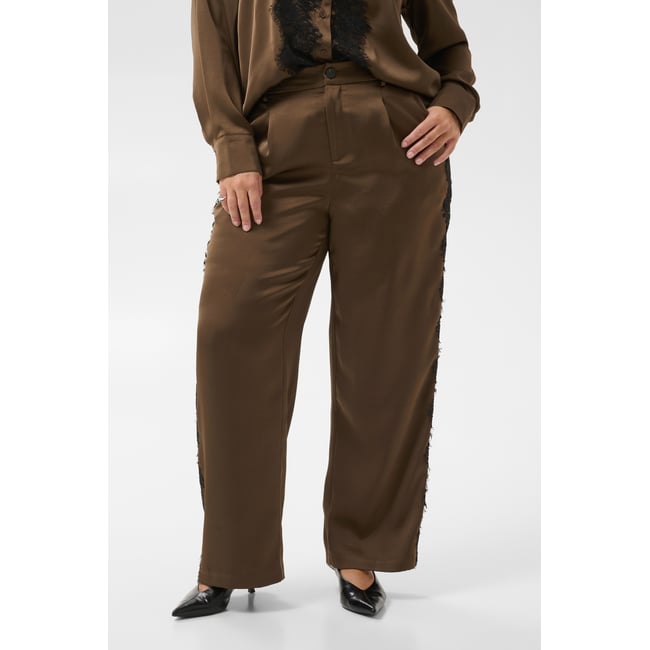 Pantalon casual marron seal brown <span itemprop=