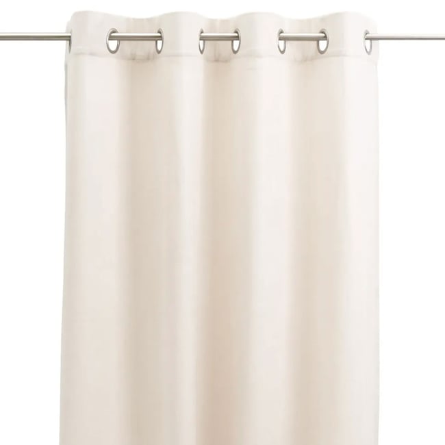 Rideau à oeillets beige à l'unité 140x260cm beige <span itemprop=