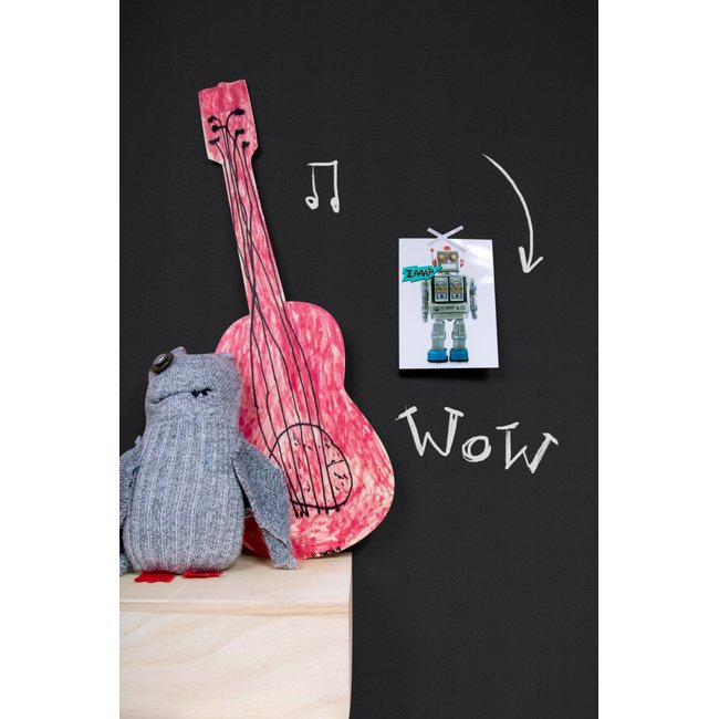 Papier peint Tableau à la craie Couleur noir <span itemprop=