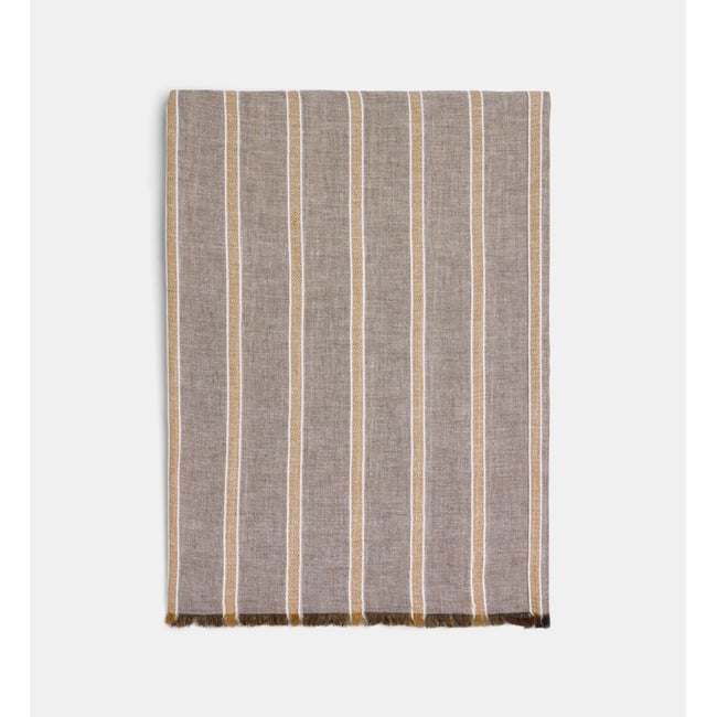 Chèche byblos coton marron <span itemprop=