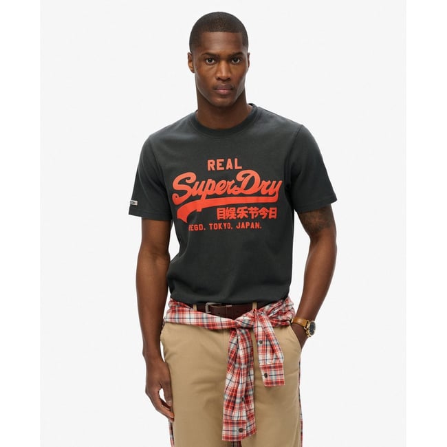T-shirt VL Fade noir vintage <span itemprop=