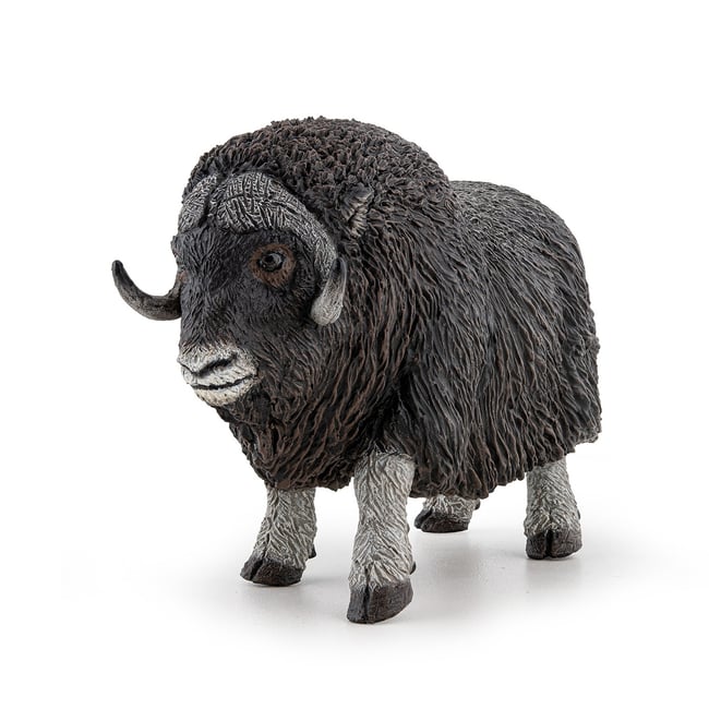 Figurine Bœuf musqué gris <span itemprop=