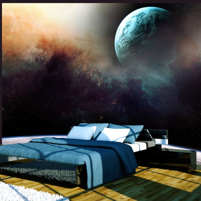 Papier peint intissé panoramique Paysage Like being on another planet Couleur multicouleur <span itemprop=