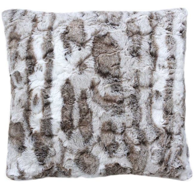 Coussin non déhoussable en imitation fourrure - HOME MAISON