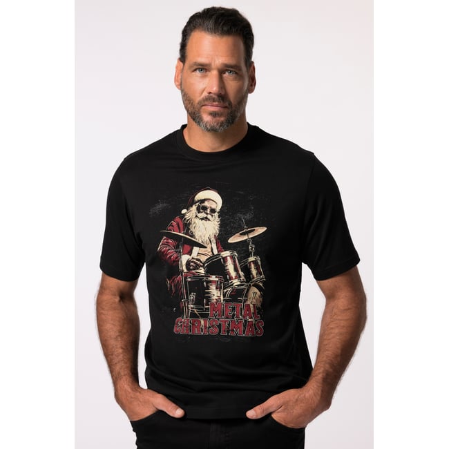 T-shirt. Manches courtes et col noir <span itemprop=