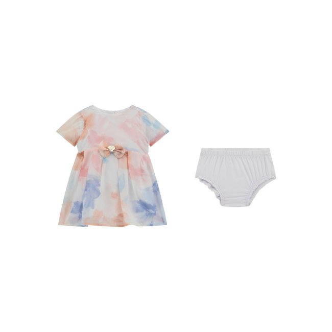 Ensemble Robe En Mousseline Et Culotte fantaisie multicolore <span itemprop=