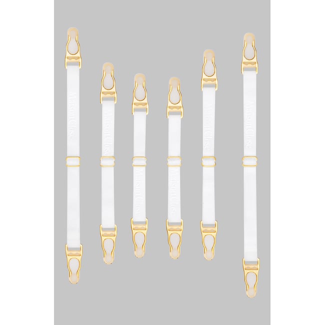 Double jarretelles SIGNATURE blanc <span itemprop=