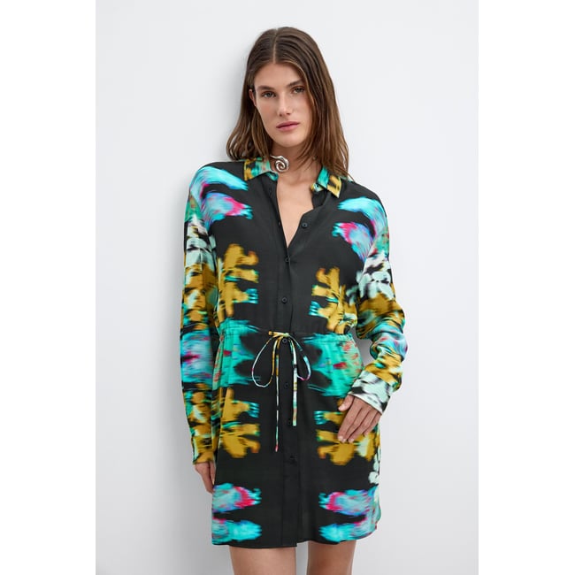 Robe à manches longues M C Lacroix noir <span itemprop=