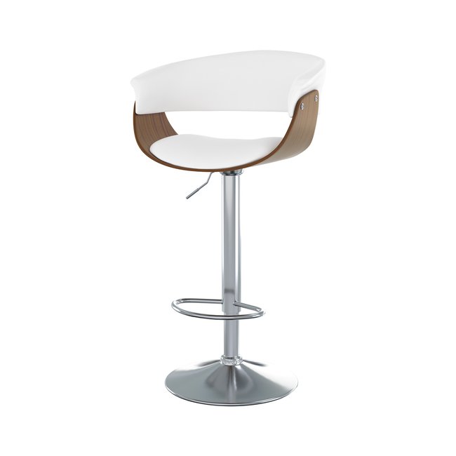 Chaise de bar réglable et pivotante 59/81 cm en cuir synthétique (à l'unité) - BASILE - RENDEZ-VOUS DÉCO