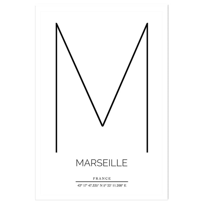 Poster m marseille - HEXOA