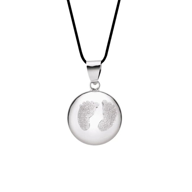 Bola de grossesse - Babyfeet Diamant - Rhodium multicolore <span itemprop=