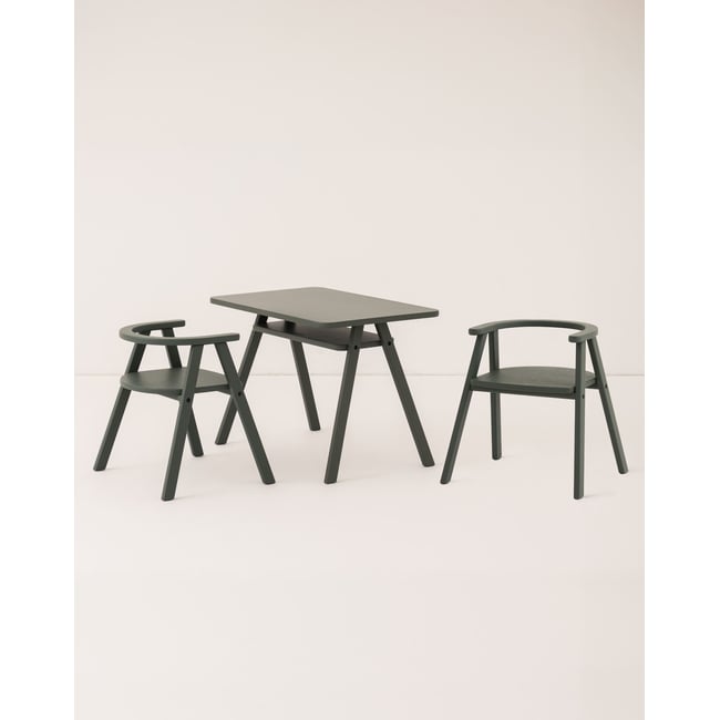 Ensemble Bureau enfant avec 2 chaises GROWING GREEN - NOBODINOZ