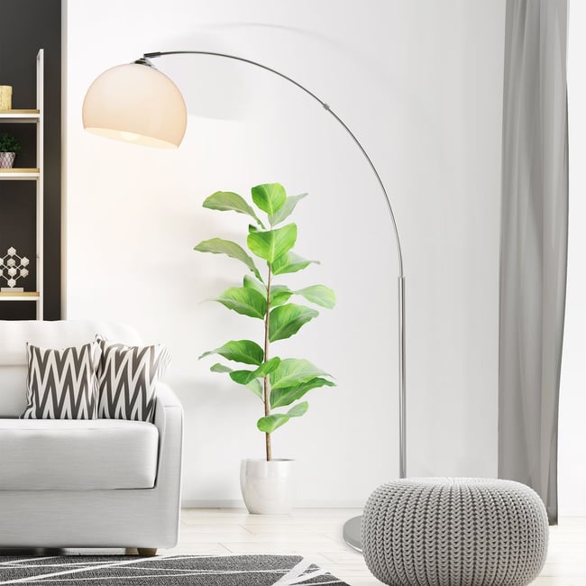 Lampadaire    VESSA Couleur chromé <span itemprop=