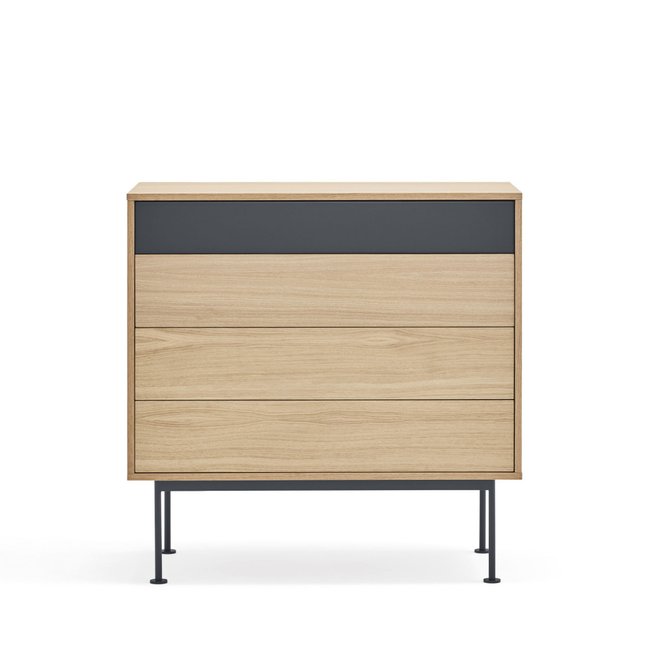 Commode 4 tiroirs en bois L90xH45cm- YOKO - TEULAT