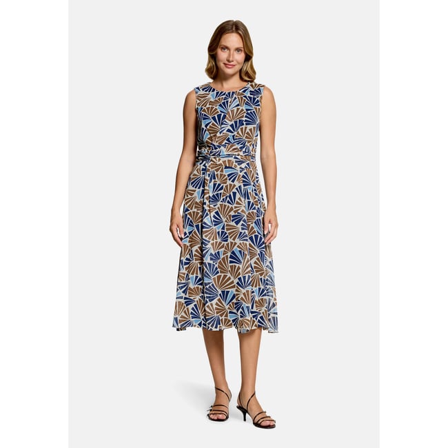 Robe longueur midi sans manches nature/brown <span itemprop=