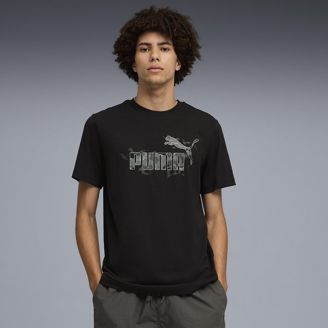 T-shirt manches courtes Camo noir <span itemprop=
