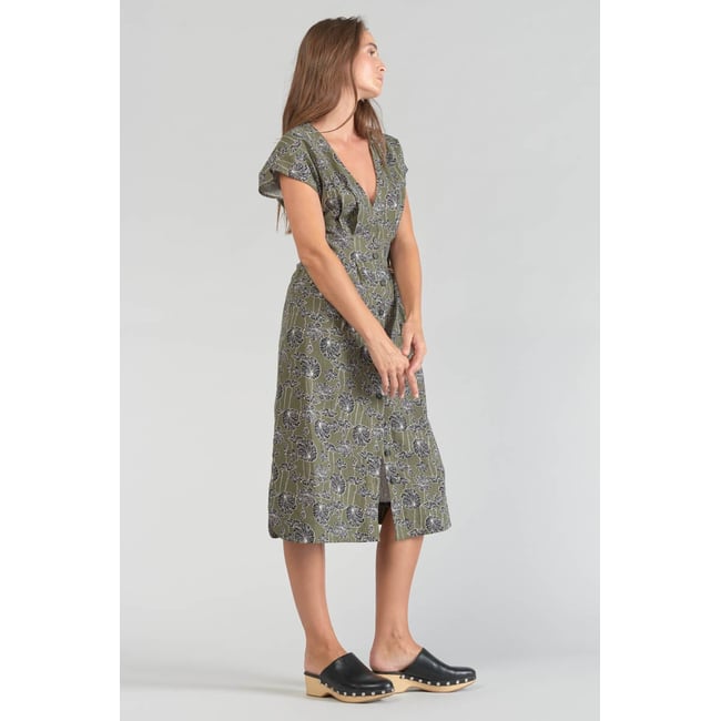 Robe Pull Tortanq Bleu Marine - Maille Douce, Boutons Officiers, Ceinture Amovible, Style Casual Chic