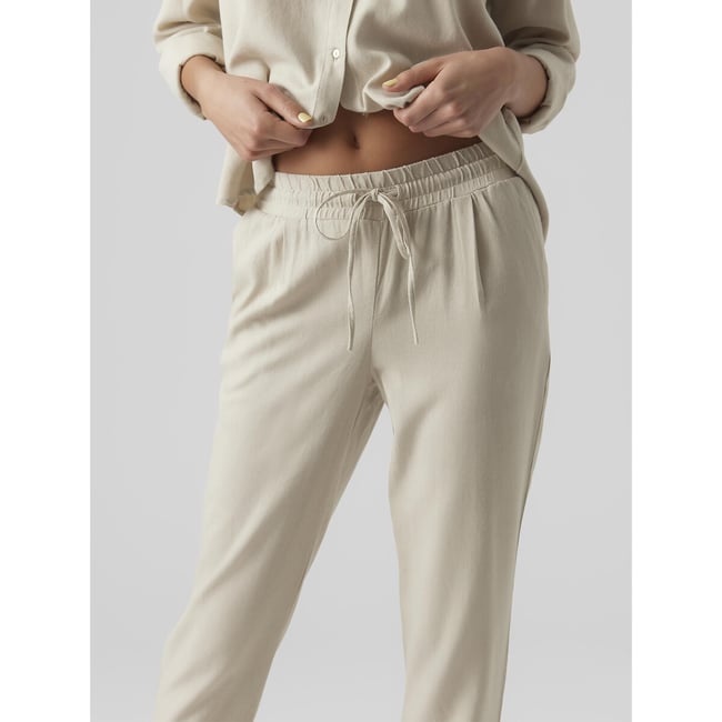 Pantalón recto, tobillero crudo <span itemprop=