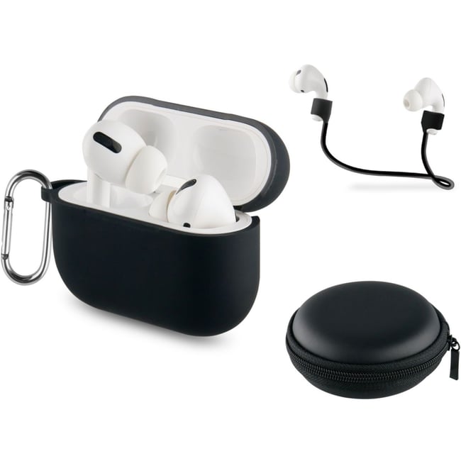 Etui Airpods Pro noir noir <span itemprop=