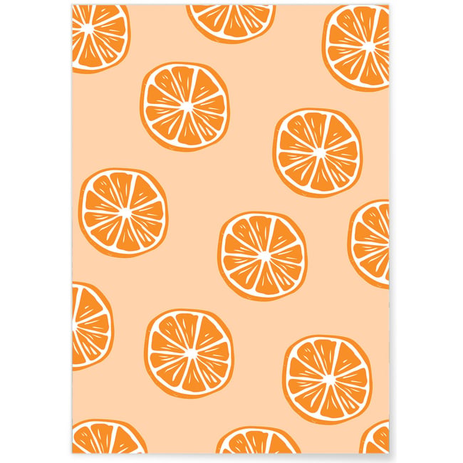 Affiche Oranges Couleur blanc <span itemprop=