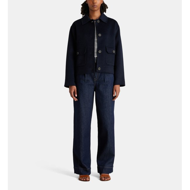 Manteau Court Bobo Laine Mélangée - JODHPUR