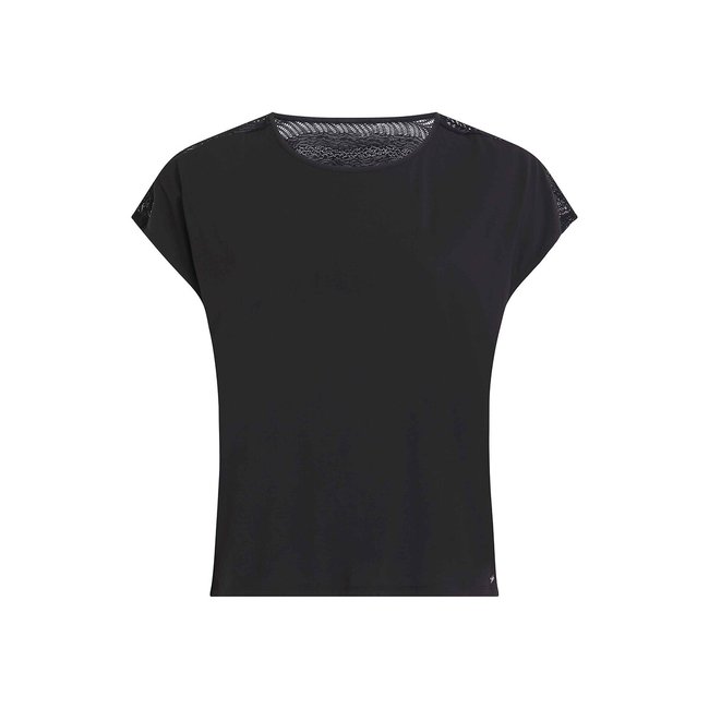 Camiseta de pijama Sculpt Lace Lounge negro <span itemprop=