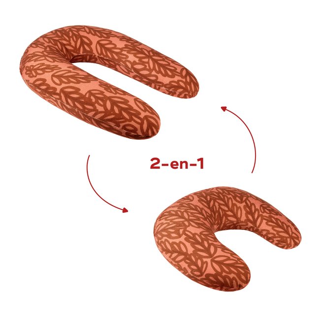 Coussin d'allaitement et de grossesse B.Love 2 en 1 Terracotta - BABYMOOV