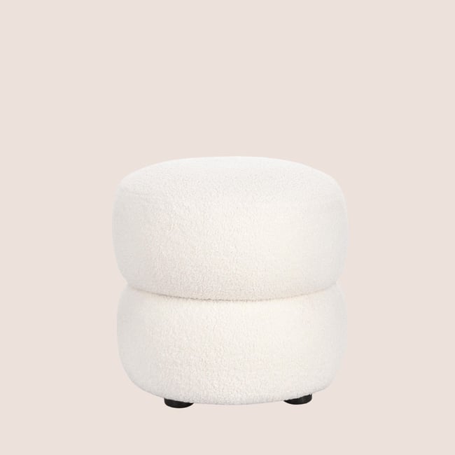 Pouf rond D41 en tissu - LENNY - HELLIN, DEPUIS 1862