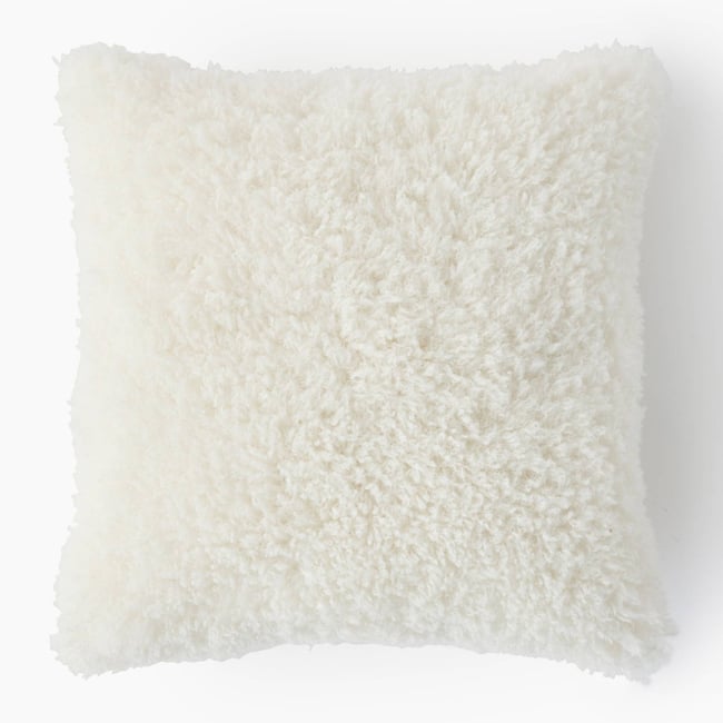 Coussin, 45x45cm, polyester recyclé seigle <span itemprop=