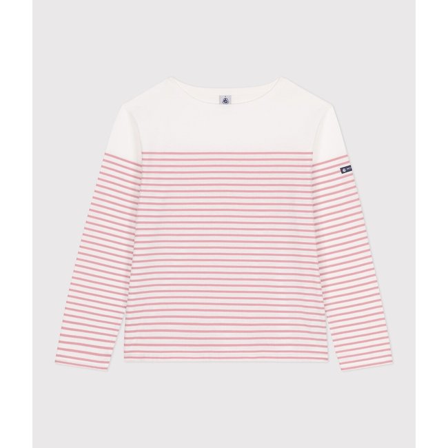 T-shirt stile marinaro a maniche lunghe in cotone - PETIT BATEAU