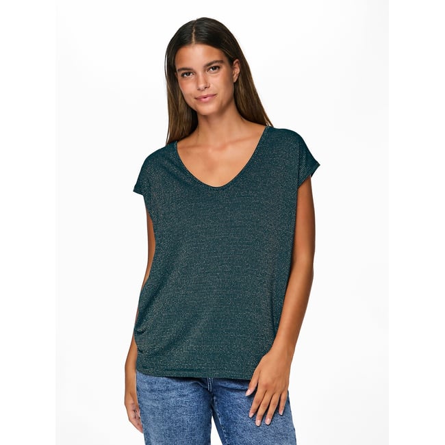 Camiseta efecto brillante - PIECES