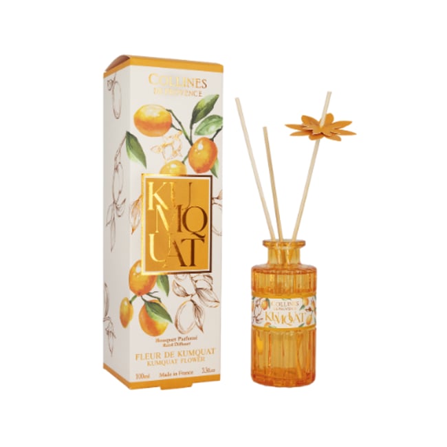 Diffuseur de parfum Fleur de Kumquat Couleur orange <span itemprop=