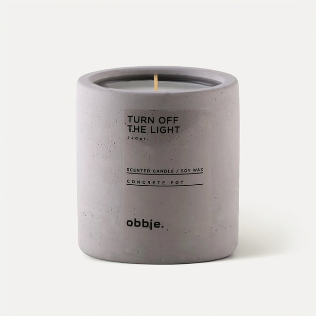 Свеча Turn Off The Light Verti / Терн Офф Зе Лайт Верти серый SO'HOME