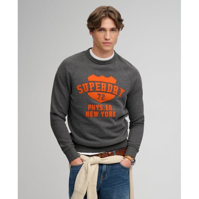 Sweat Athletic col rond coupe décontractée - SUPERDRY
